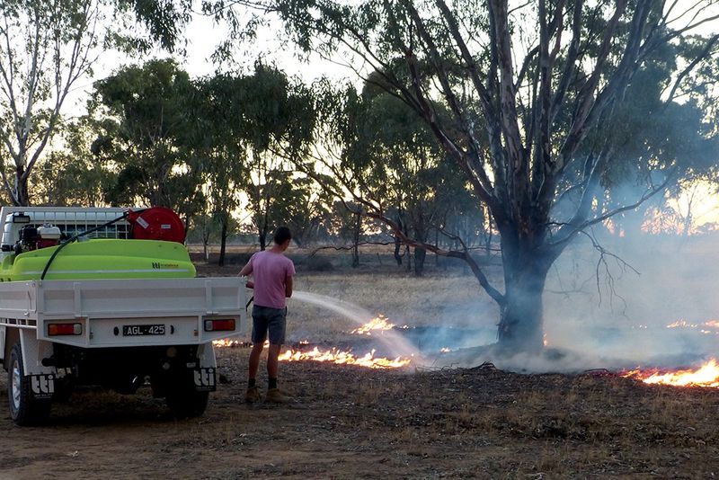 FireDefence 1000L Slip on unit with Honda +amp Davey Pump