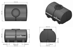 DieselCadet 1500L   Free Standing Tank