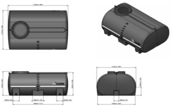 DieselCadet 2000L   Free Standing Tank