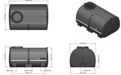 DieselCadet 2400L   Free Standing Tank