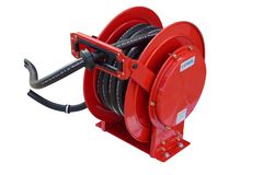 TTi | Auto-Rewind Hose Reel (Spring Loaded) - with 10m Diesel Hose and 1" N