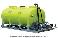 TTi InterLoc 10000L | Modular Tank with Steel frame, 2" Poly outlet in each